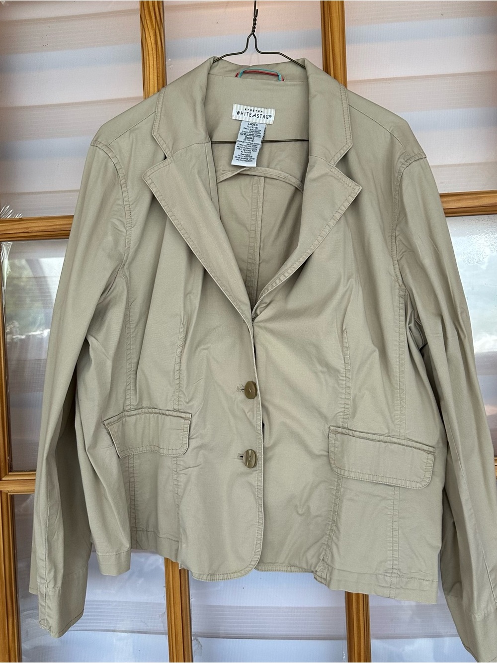 White Stag Light Beige Women's Tailored Blazer